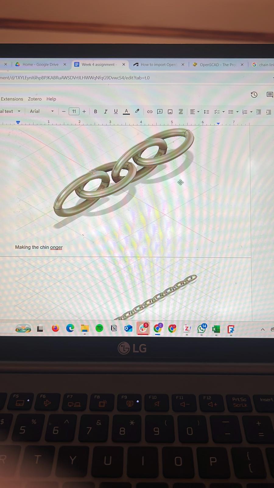 Simple chain screenshot